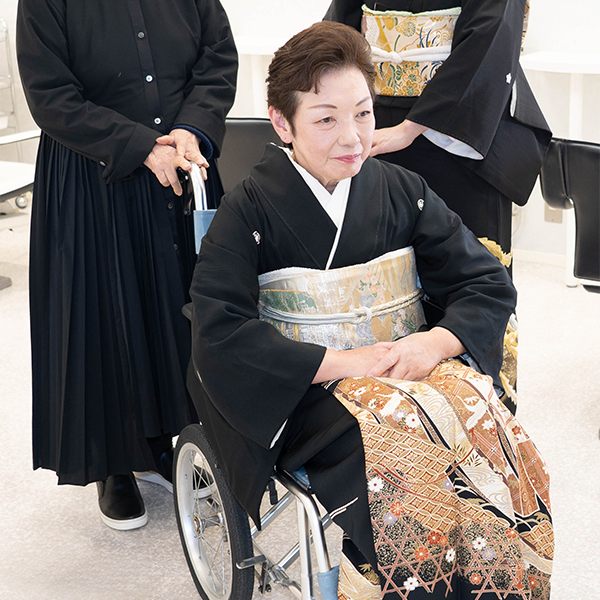 車いす着付け